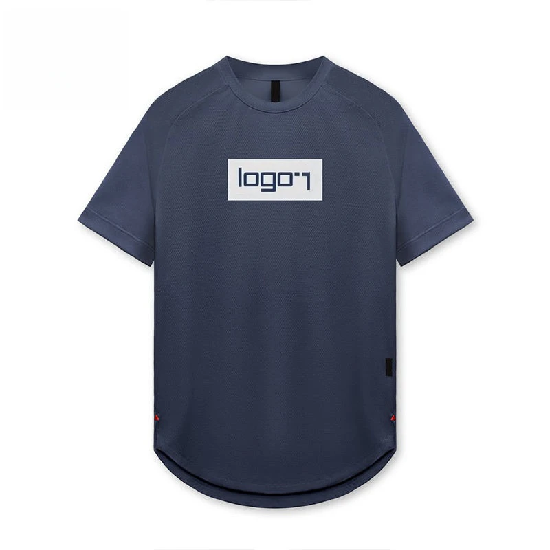 เสื้อยืดไนลอน/สแปนเด็กซ์น้ำหนักเบาแห้งเร็วสำหรับผู้ชาย · 3