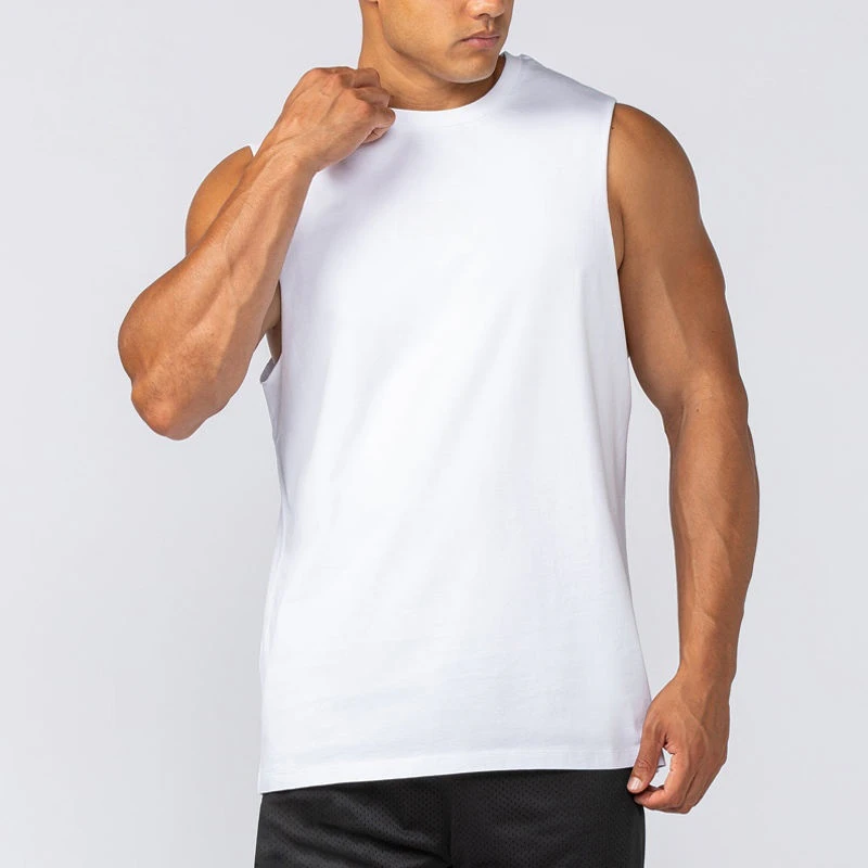 Débardeur col rond homme en coton à séchage rapide · 5