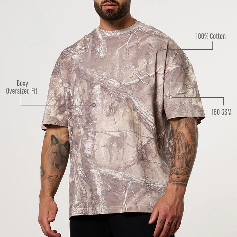 Übergroßes Herren-T-Shirt aus schwerer Baumwolle · 3