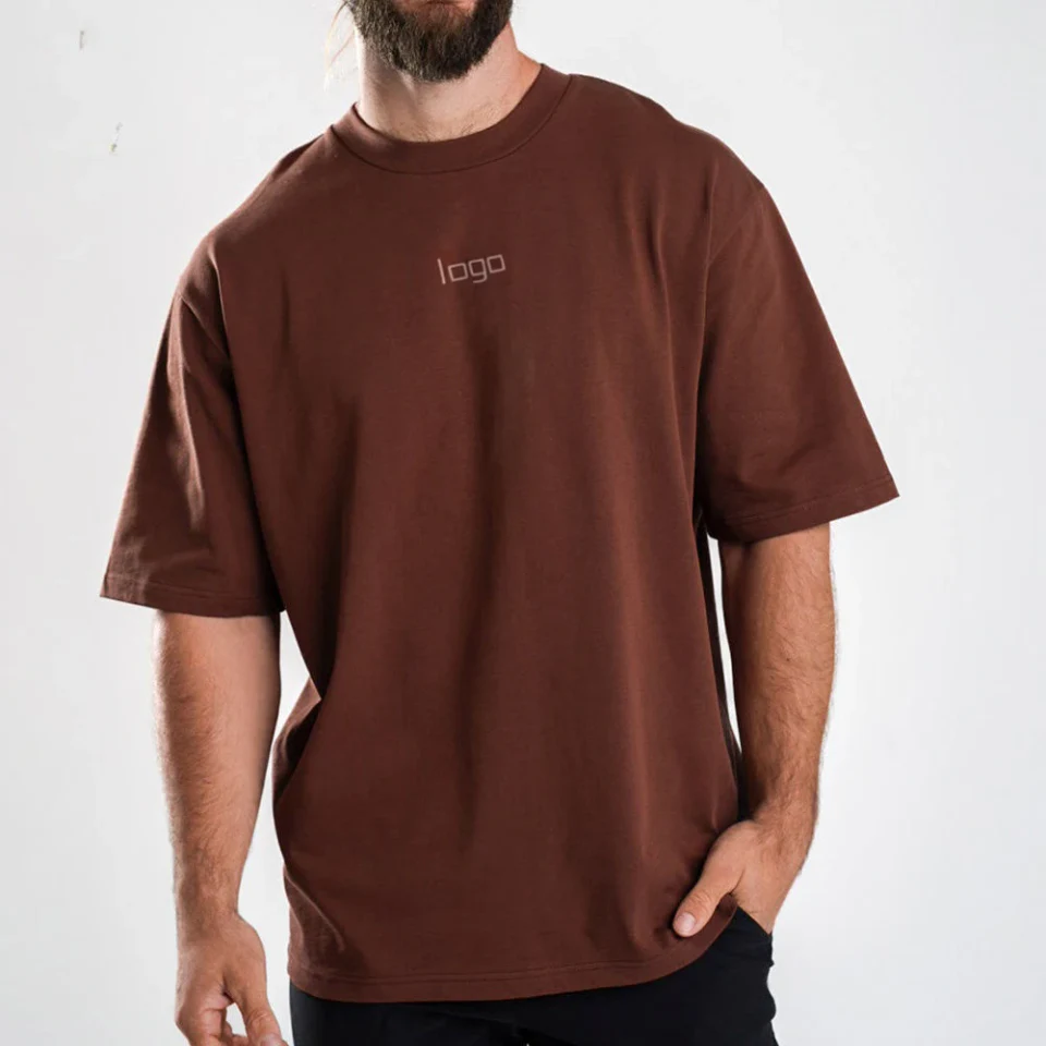 เสื้อยืดโอเวอร์ไซส์ผ้าฝ้าย/สแปนเด็กซ์โอเวอร์ไซส์ · 1