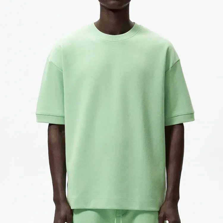 Moletom oversized masculino de algodão com gola redonda
