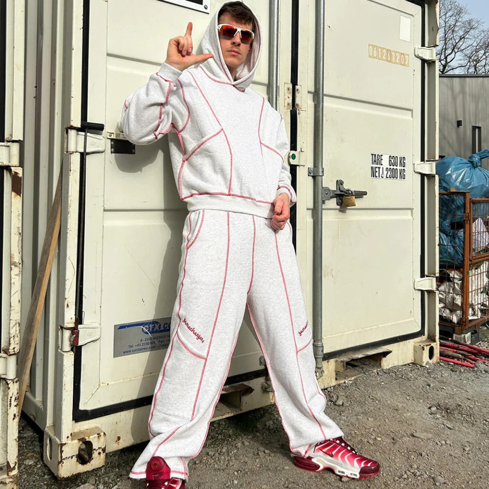 Tuta oversize da uomo in cotone · 3