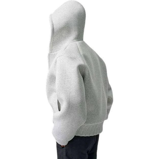 Sweat à capuche zippé épais coupe boxy · 2