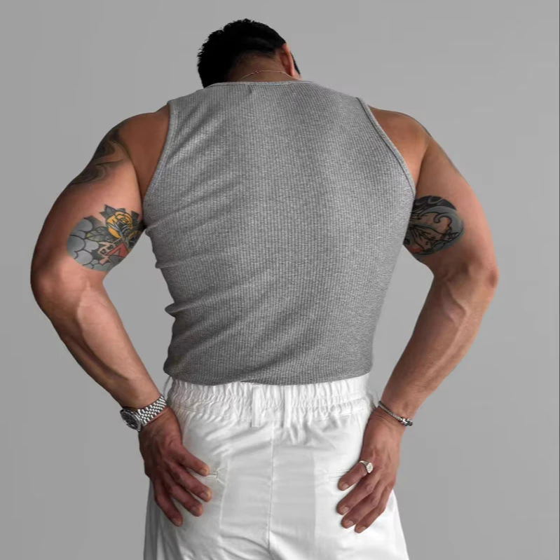 เสื้อกล้ามผ้าฝ้ายแขนกุดผู้ชาย · 230 GSM · 4