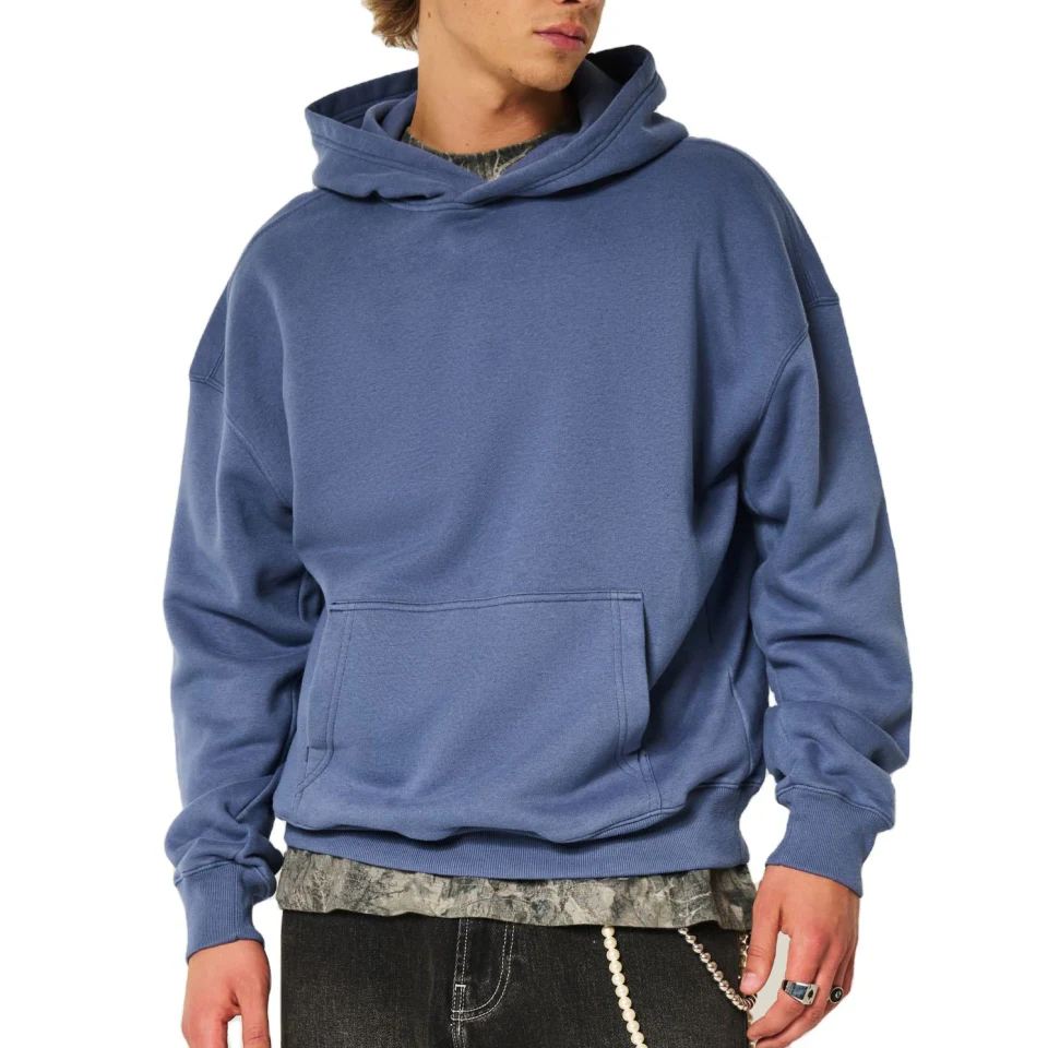 Herren-Kapuzenpullover aus übergroßer Baumwolle · 450 g/m² · 1