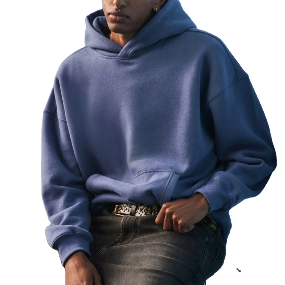 Herren-Kapuzenpullover aus übergroßer Baumwolle · 450 g/m² · 2