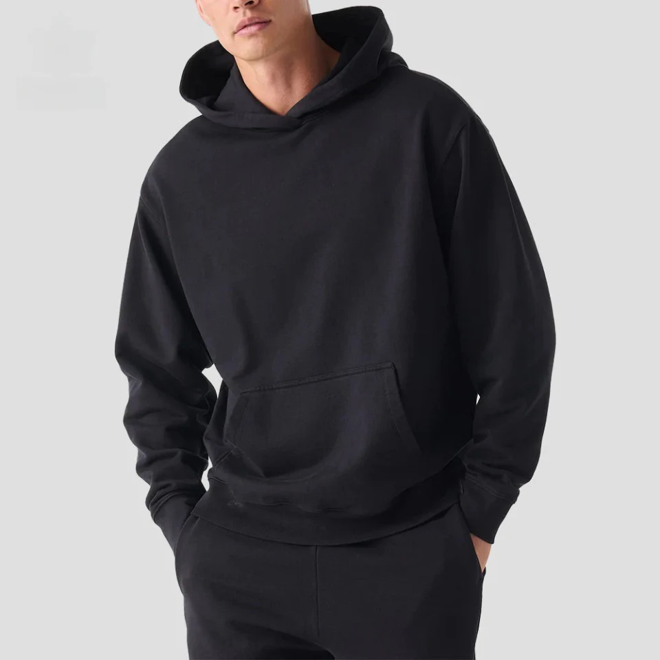 Unisex-Kapuzenpullover aus schwerer, übergroßer Baumwolle · 1