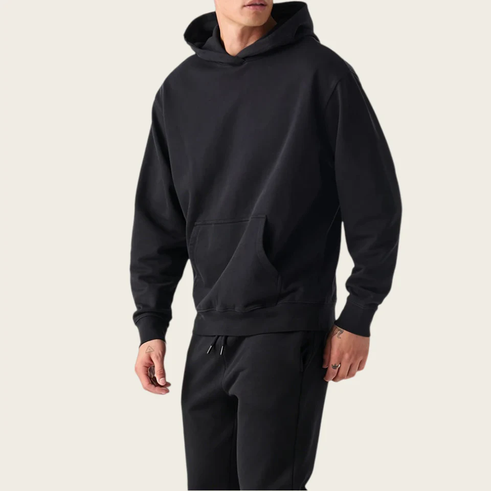 Unisex-Kapuzenpullover aus schwerer, übergroßer Baumwolle · 2