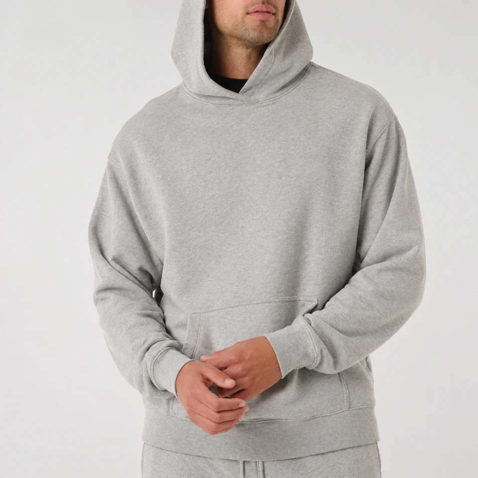 Sudadera con capucha unisex extragrande de algodón pesado · 1
