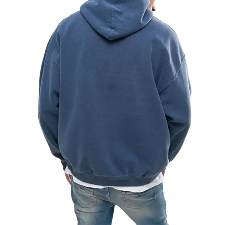 Langärmliger Herren-Kapuzenpullover aus Baumwolle · 3