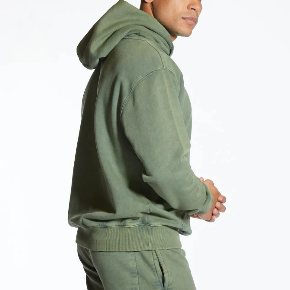 Moletom com capuz oversized pesado masculino · 2