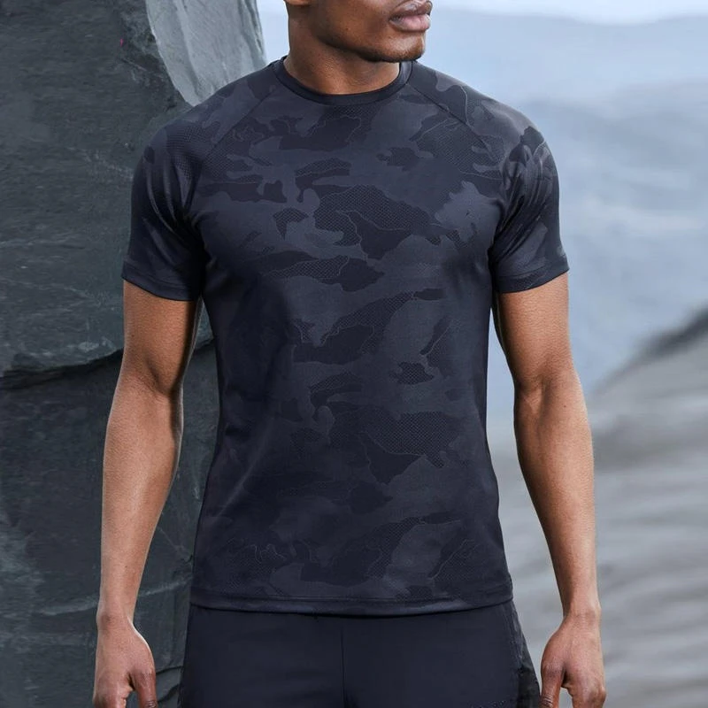 Men's quick-dry polyester/spandex T-shirt · 1