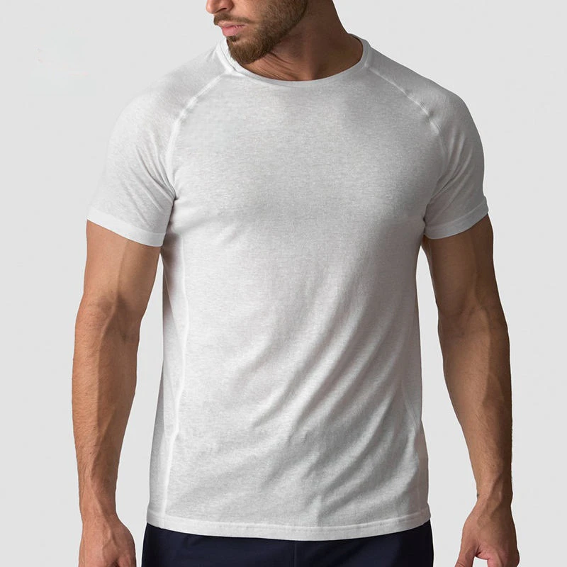 Camiseta de hombre slim-fit, ligera, de secado rápido, de algodón/poliéster · 3