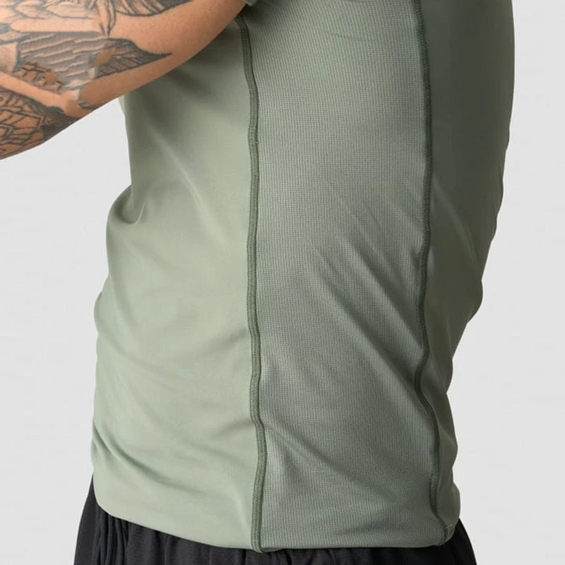חולצת טריקו raglan פוליאסטר/ספנדקס בגזרת צווארון דק לגברים · 4