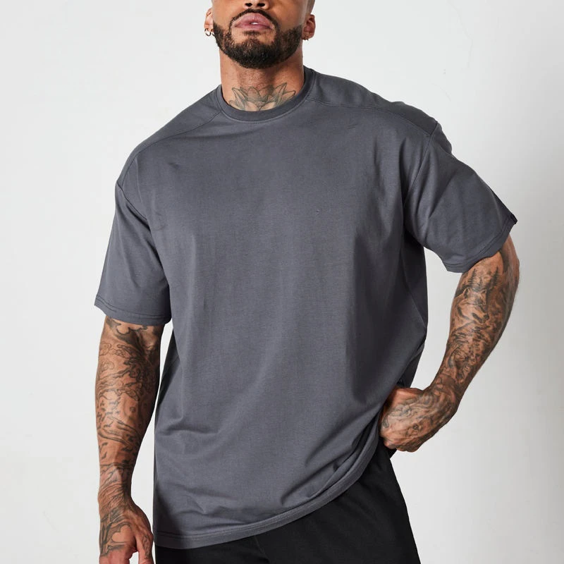 T-shirt coupe slim en coton/élasthanne · 1