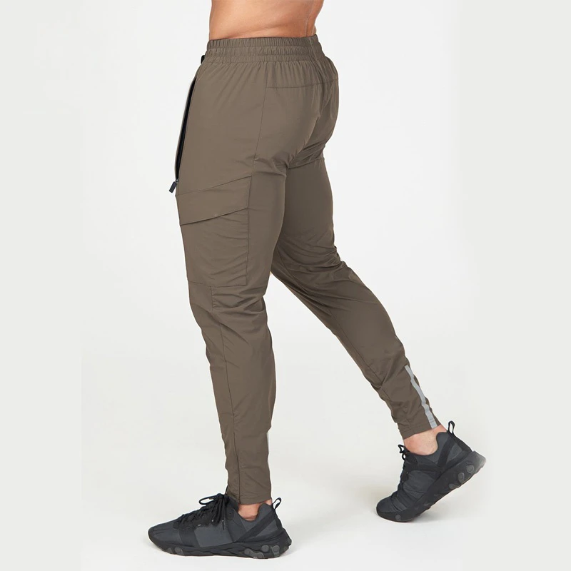 Men's slim-fit polyester joggers · 2