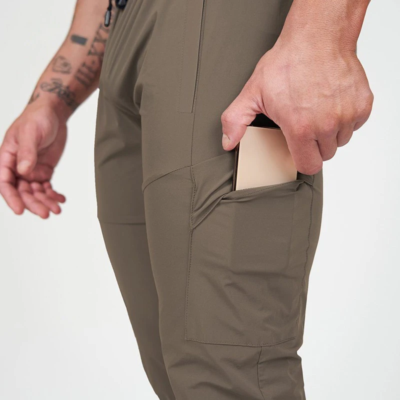 Men's slim-fit polyester joggers · 3