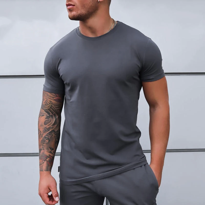 Men's quick-dry cotton/polyester T-shirt · 2