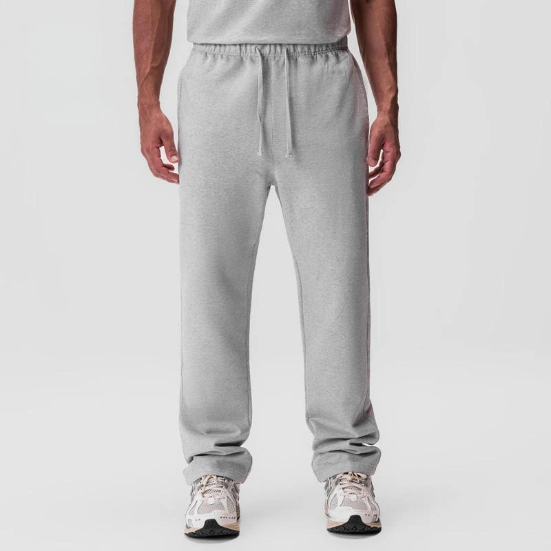 Herren-Jogginghose aus schwerer Baumwolle mit geradem Bein · 1