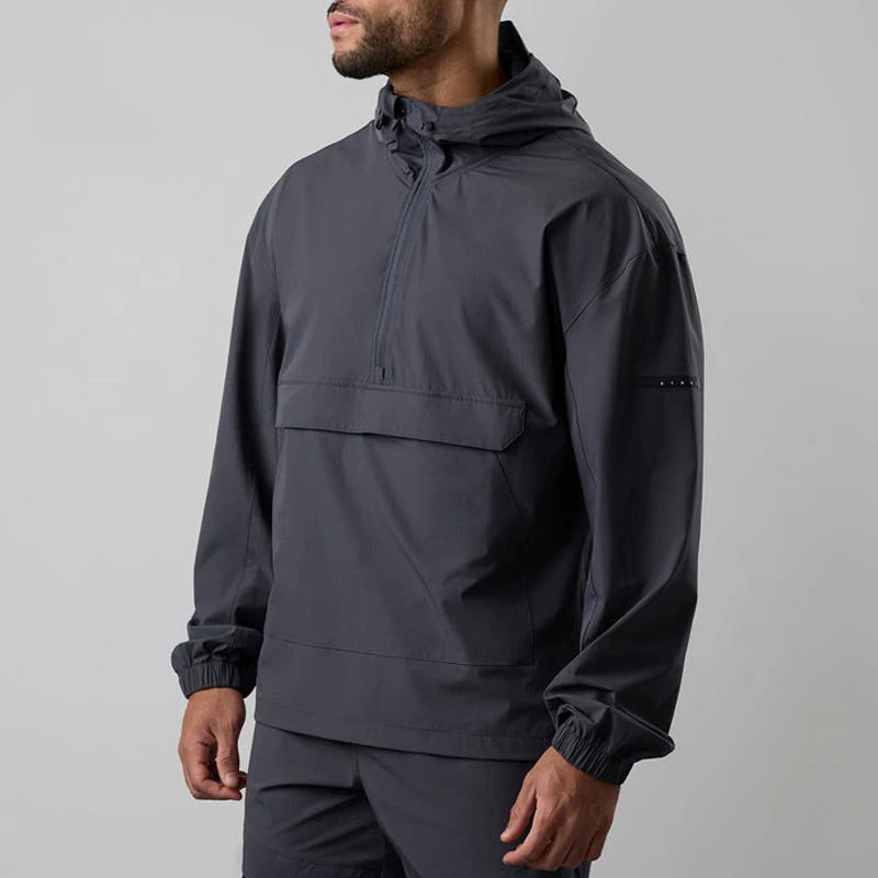 Men's half-zip polyester jacket · 1