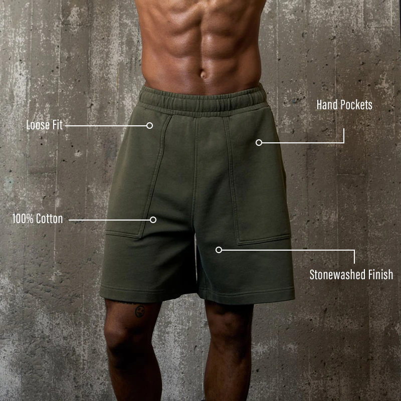 Pantalones cortos de algodón para hombre. · 4