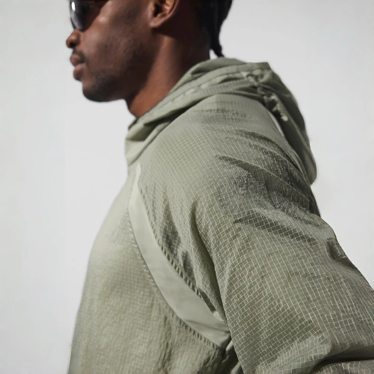 Men's quick-dry zip-up polyester/nylon jacket · 4
