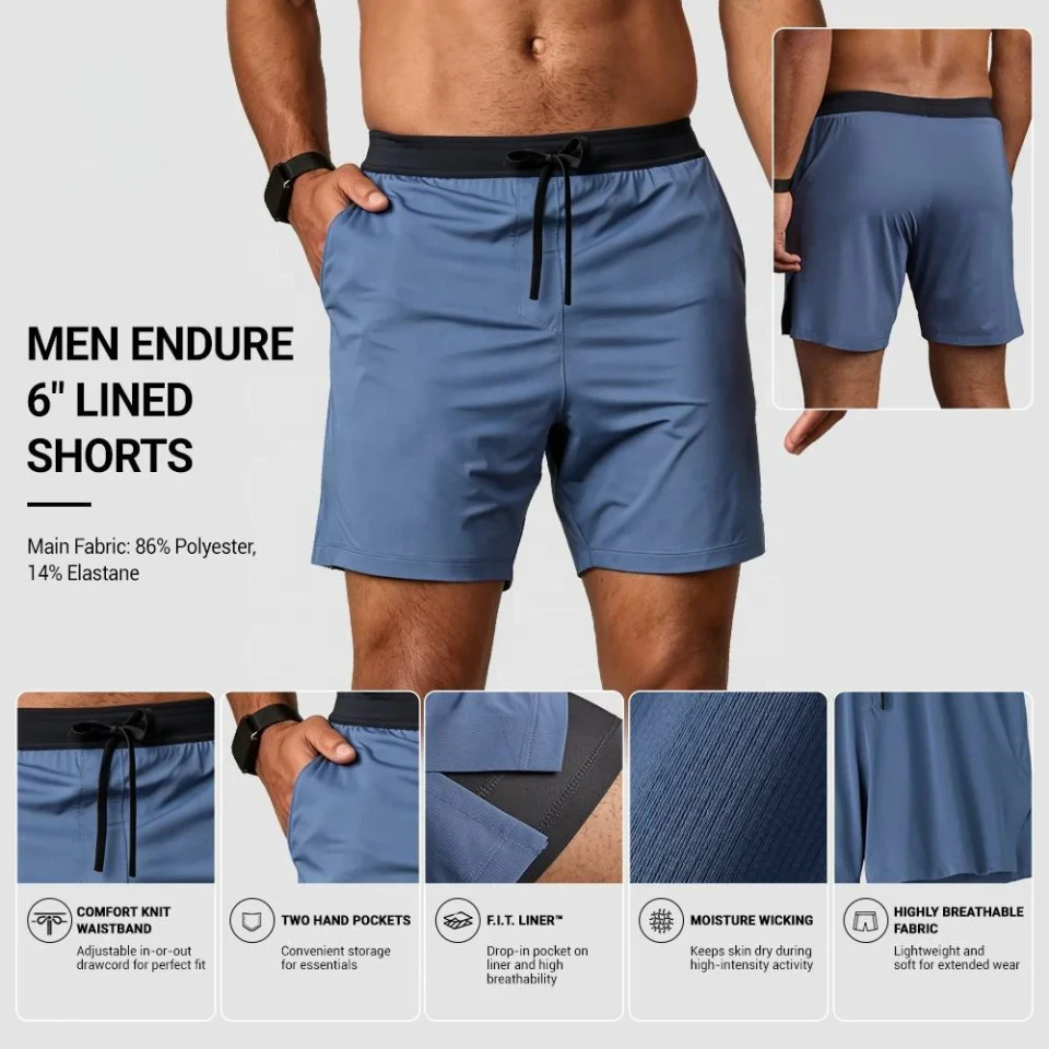 Men's polyester shorts · 2