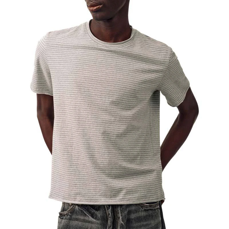 Camiseta masculina de algodão com gola redonda · 1