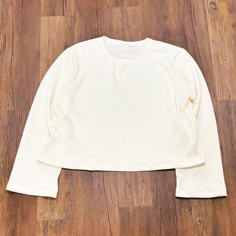 T-shirt oversize en maille gaufrée Boxy Fit en coton · 6