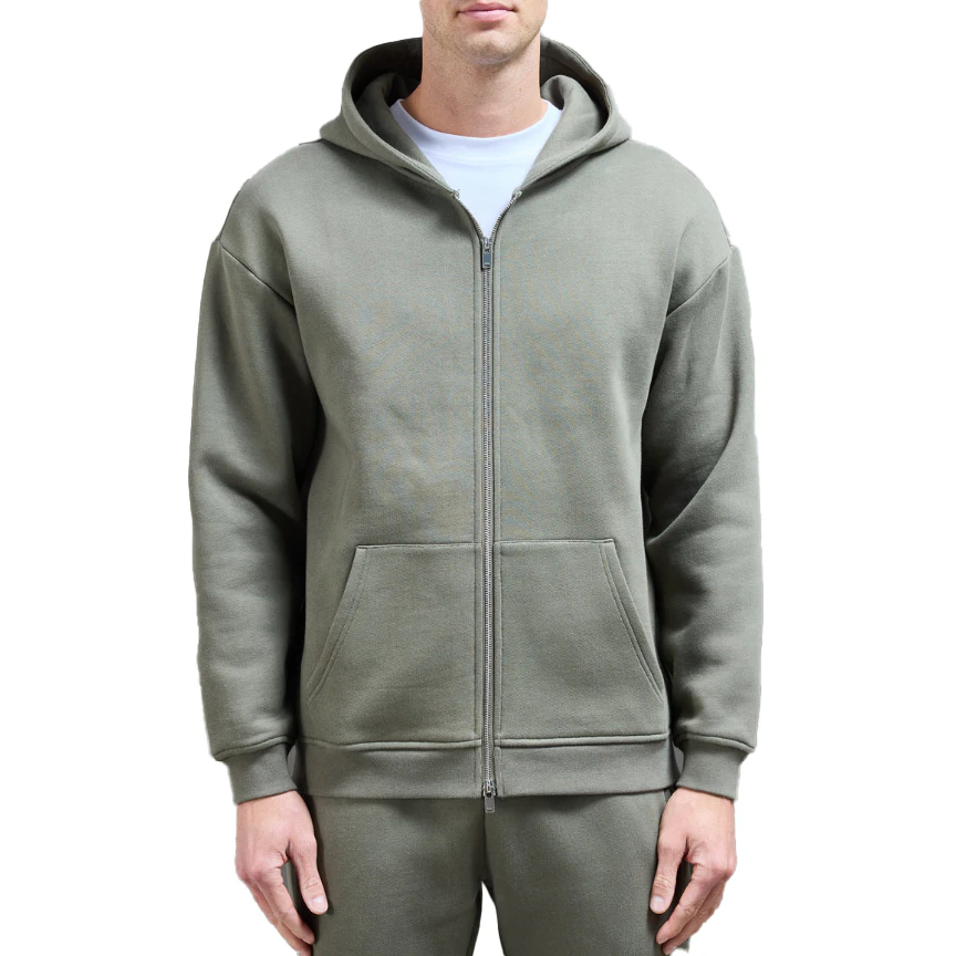 Sweat à capuche zippé oversize pour homme · 1