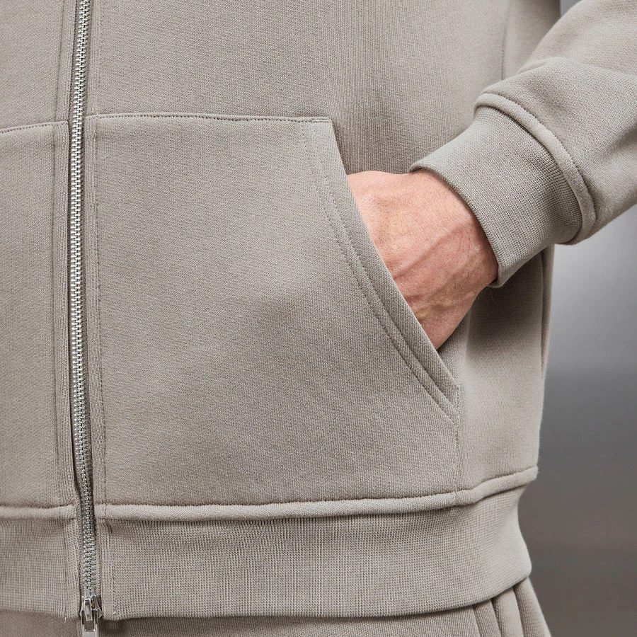 Sweat à capuche zippé oversize pour homme · 2