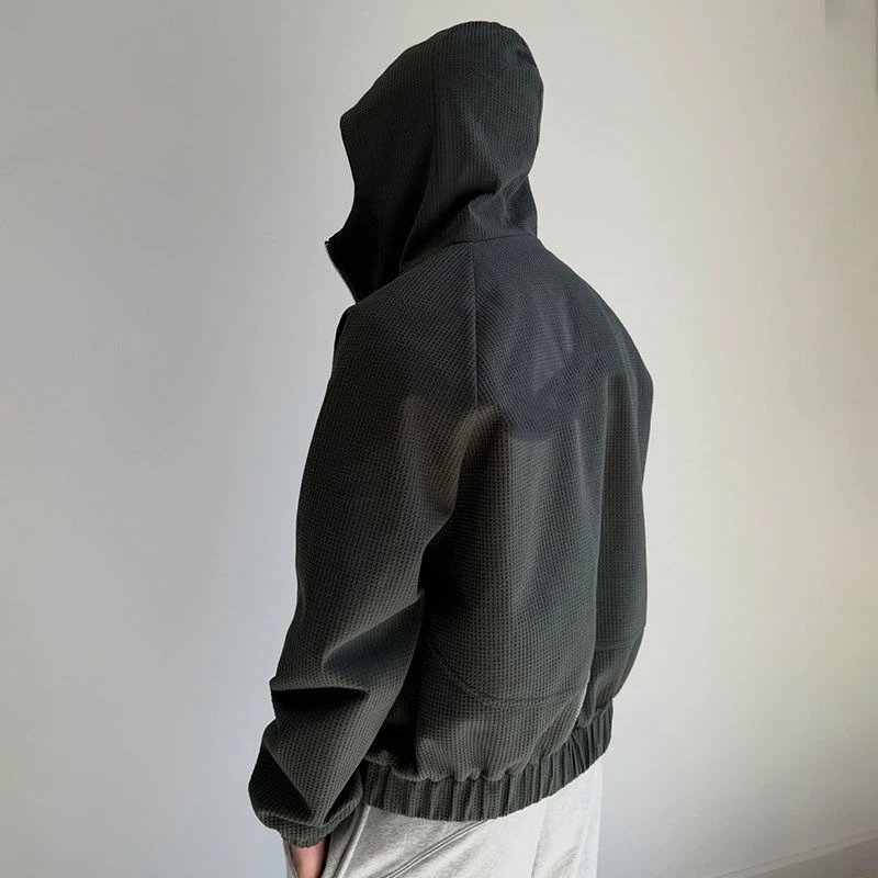 Schwerer Kapuzenpullover aus Waffelstrick · 3