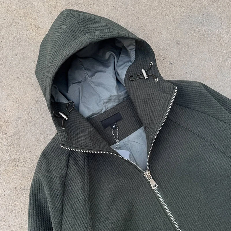 Schwerer Kapuzenpullover aus Waffelstrick · 4