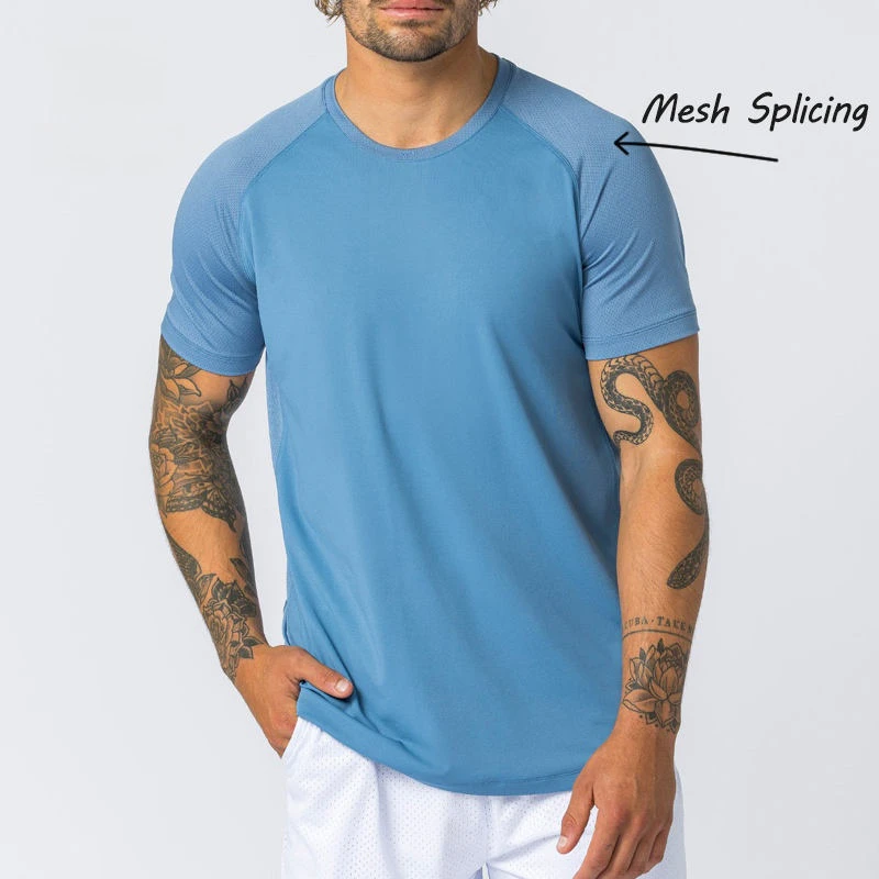 Men's slim-fit quick-dry lightweight polyester T-shirt · 1