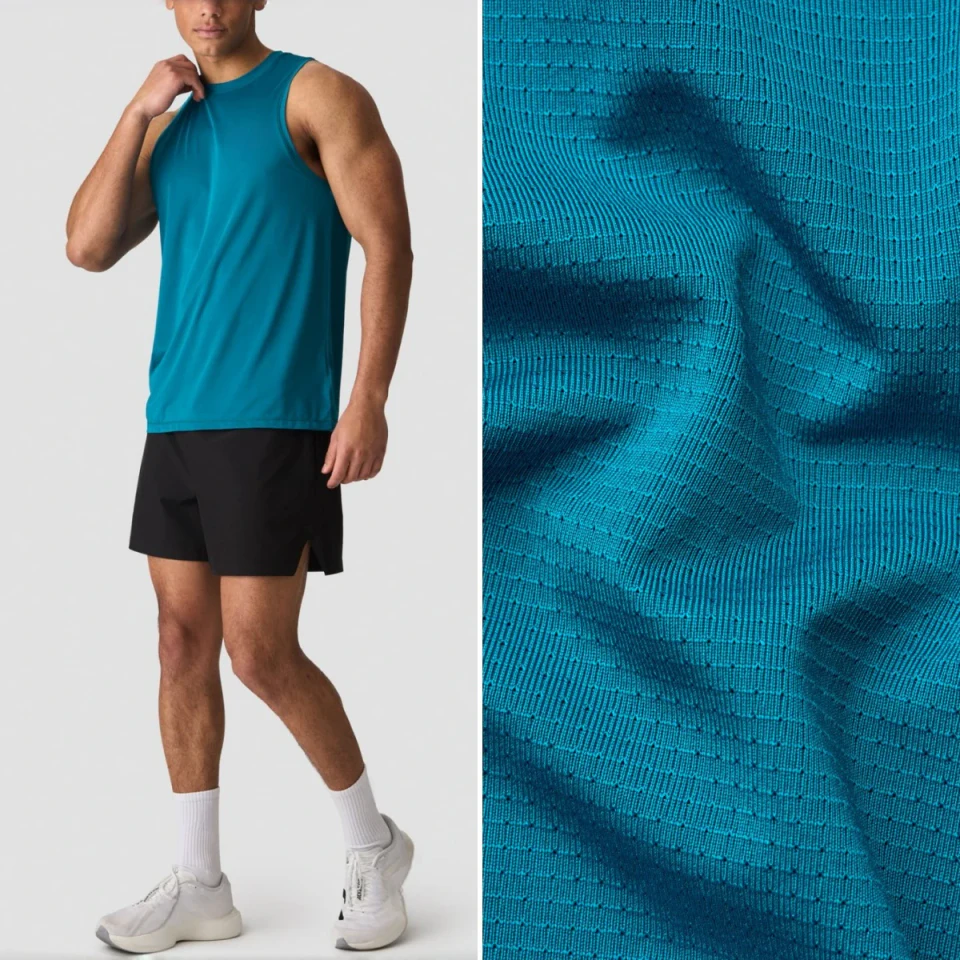 Ärmelloses Herren-Tanktop aus Polyester/Spandex · 3