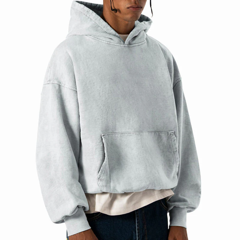 Men's boxy-fit heavyweight cotton hoodie · 2