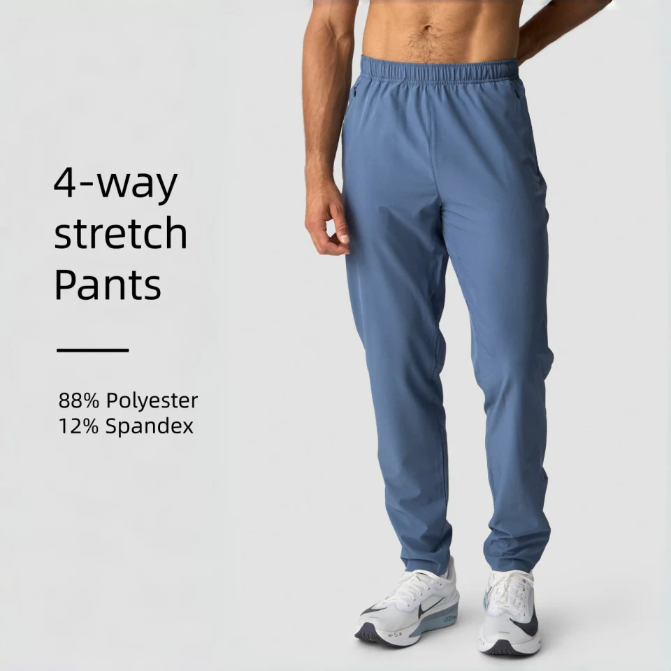 Joggers leves de poliéster para homem