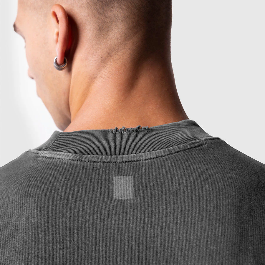 เสื้อยืดโอเวอร์ไซส์ผ้าฝ้ายทรงกล่องสำหรับผู้ชาย · 4