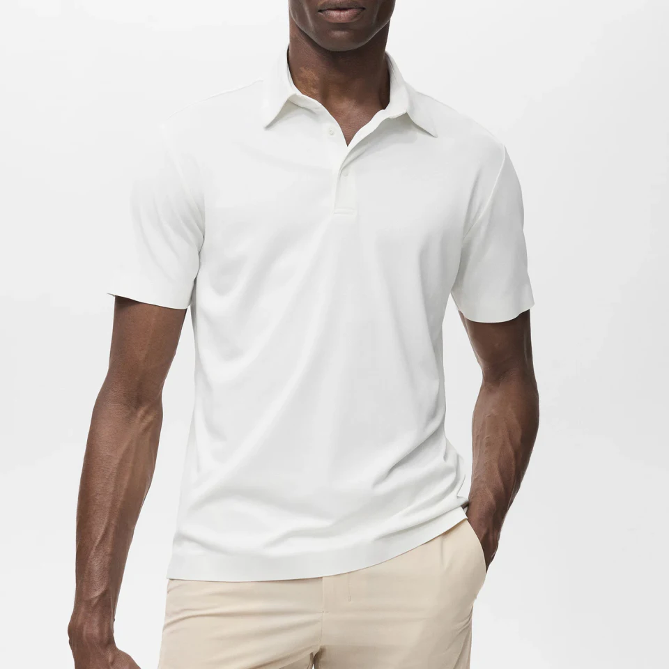 Men's quick-dry lightweight polyester/spandex polo shirt · 1
