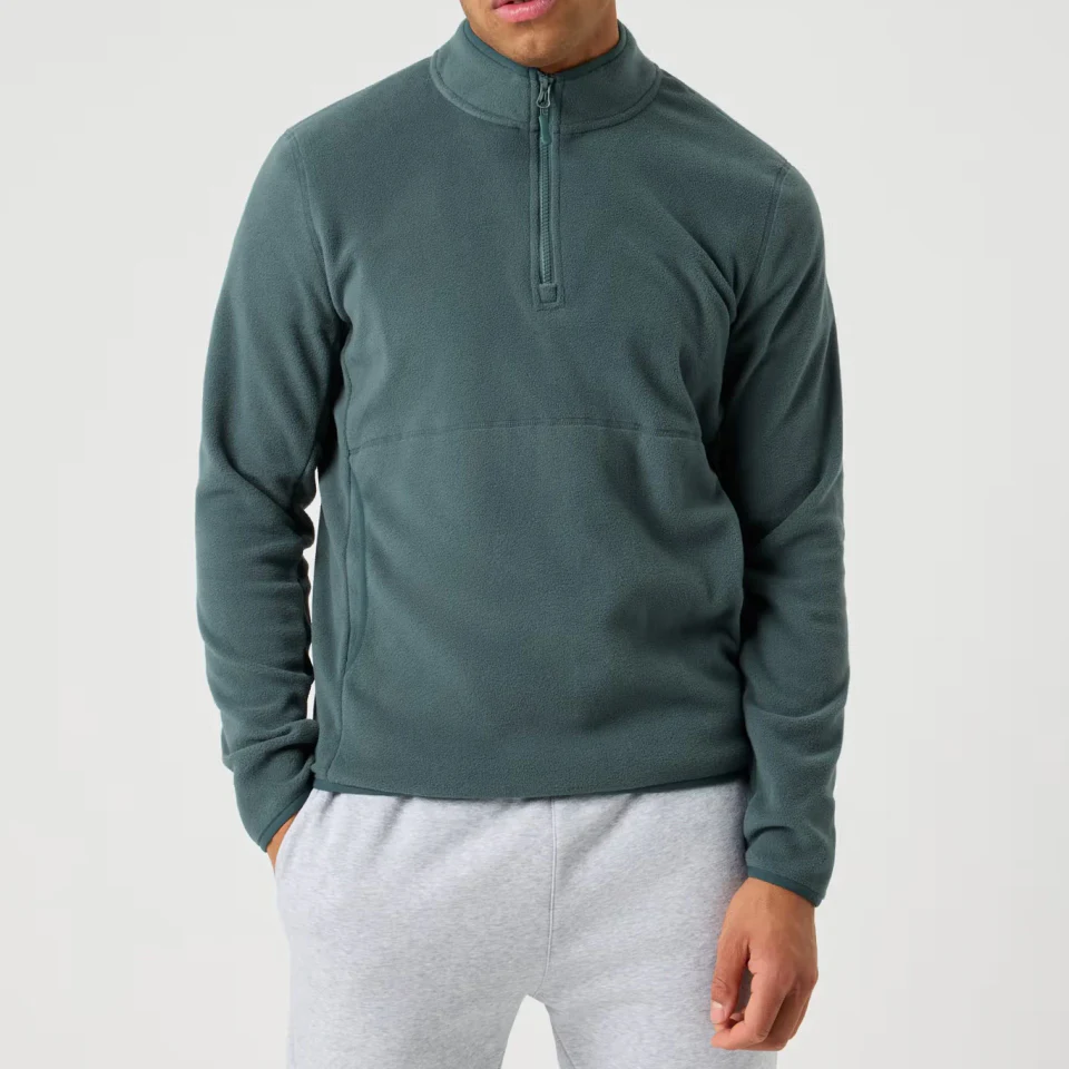 Heavyweight half-zip polyester hoodie · 1