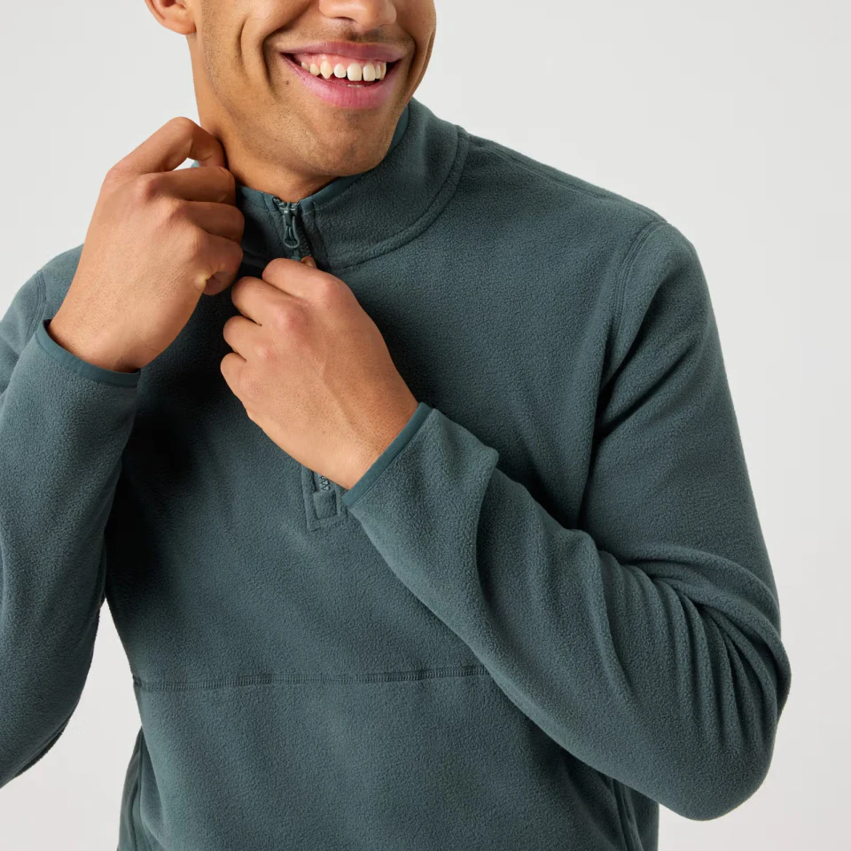 Heavyweight half-zip polyester hoodie · 3