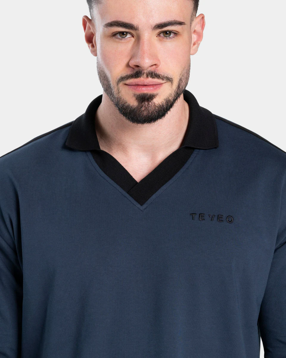 Polo oversize en coton/élasthanne à séchage rapide pour hommes · 260 GSM · 4