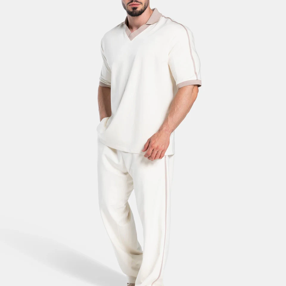 Herren-Poloshirt aus leichter, übergroßer Baumwolle · 260 g/m² · 3