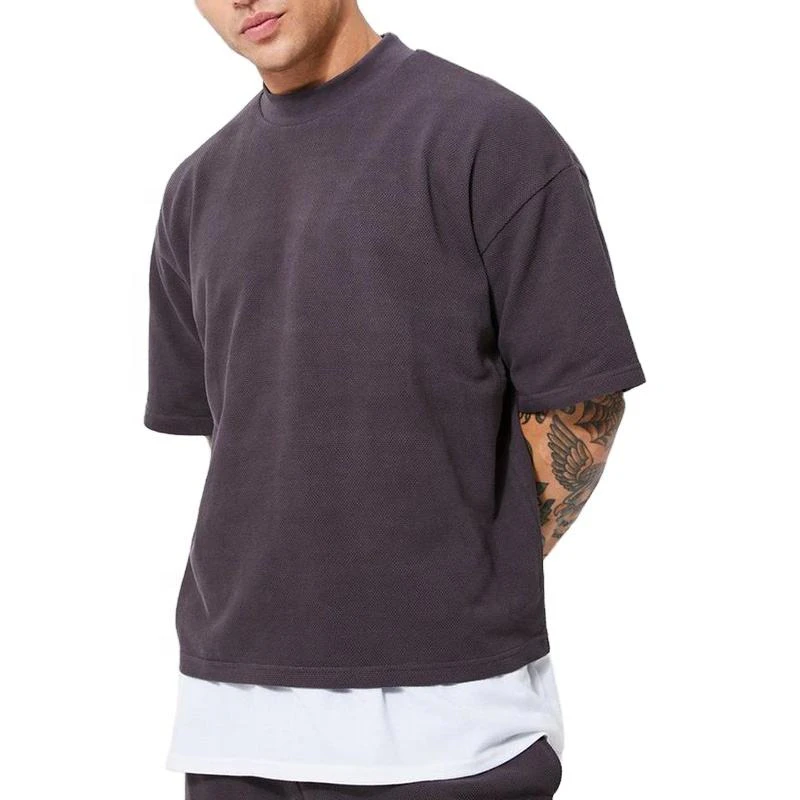 Men's oversized boxy-fit cotton T-shirt · 1