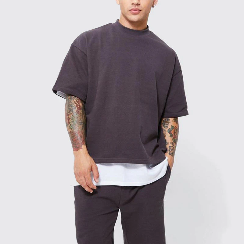 Men's oversized boxy-fit cotton T-shirt · 2