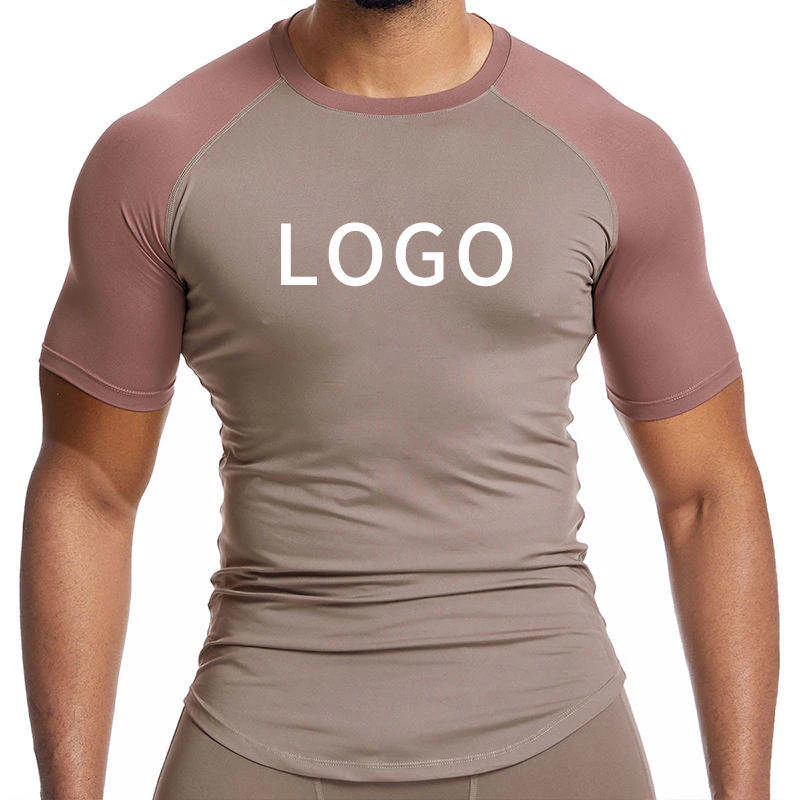 Men's slim-fit quick-dry polyester/spandex T-shirt · 4