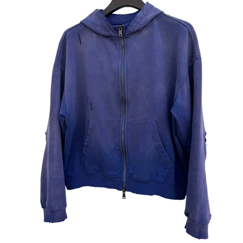 Sweat à capuche oversize coupe boxy en coton épais