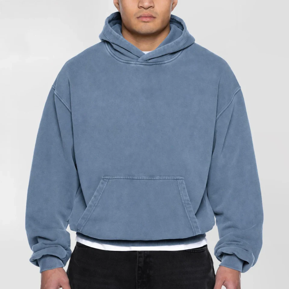 超大四角版型棉質連帽衫 · 380 GSM