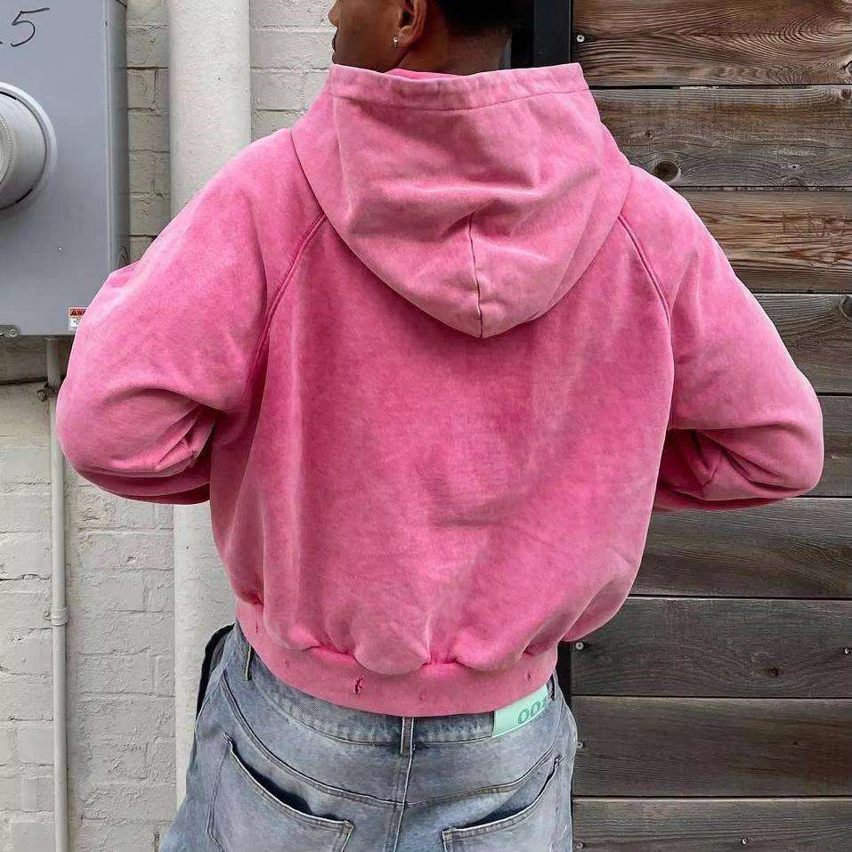 Men's boxy-fit heavyweight quarter-zip cotton hoodie · 3