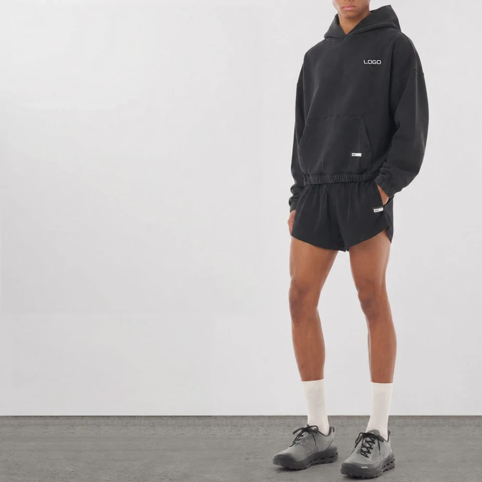 Sweat à capuche oversize en coton pour homme · 2
